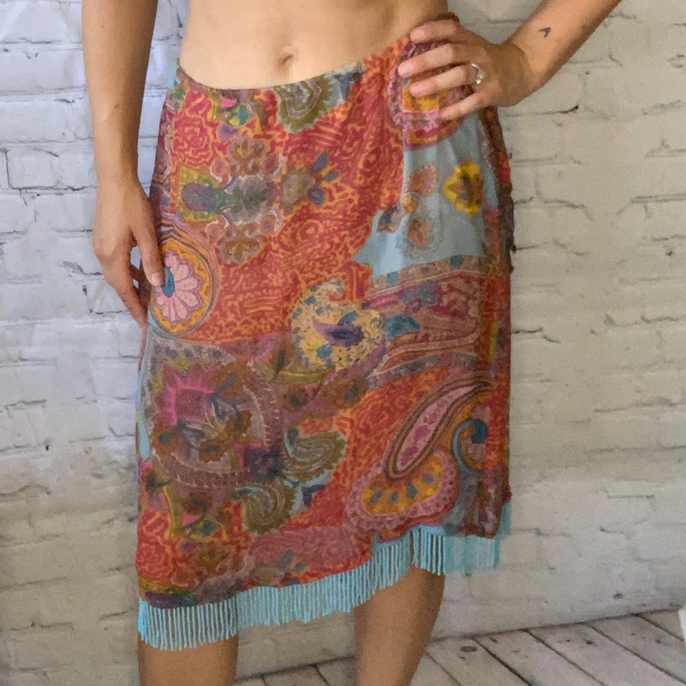 Boho 70’s beaded skirt